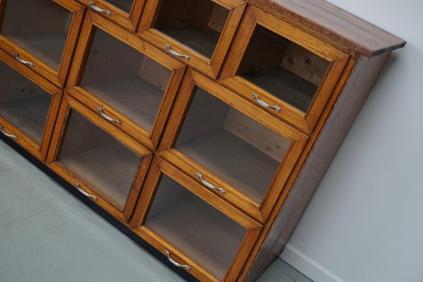 Large Vintage Dutch Oak Haberdashery Shop Cabinet / Vitrine, 1950s-XO-1696501