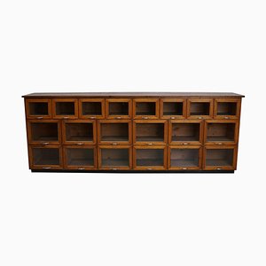 Large Vintage Dutch Oak Haberdashery Shop Cabinet / Vitrine, 1950s-XO-1696501