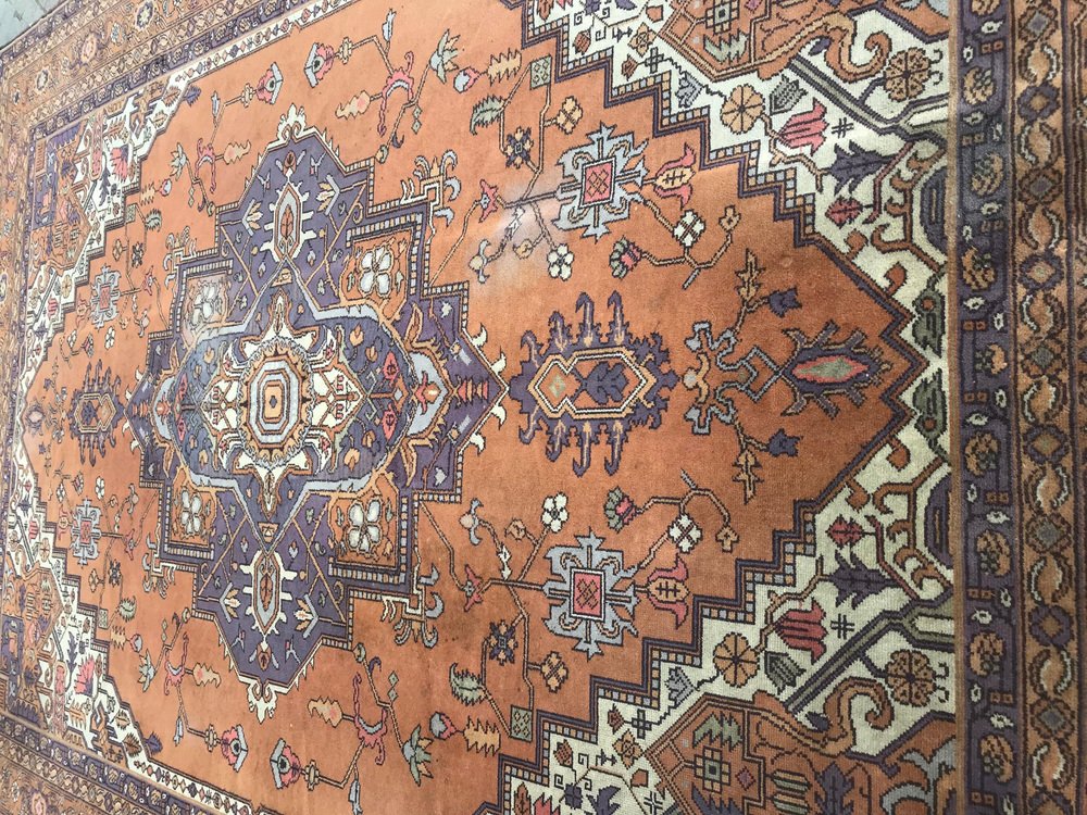 Large Vintage European Heriz Style Rug