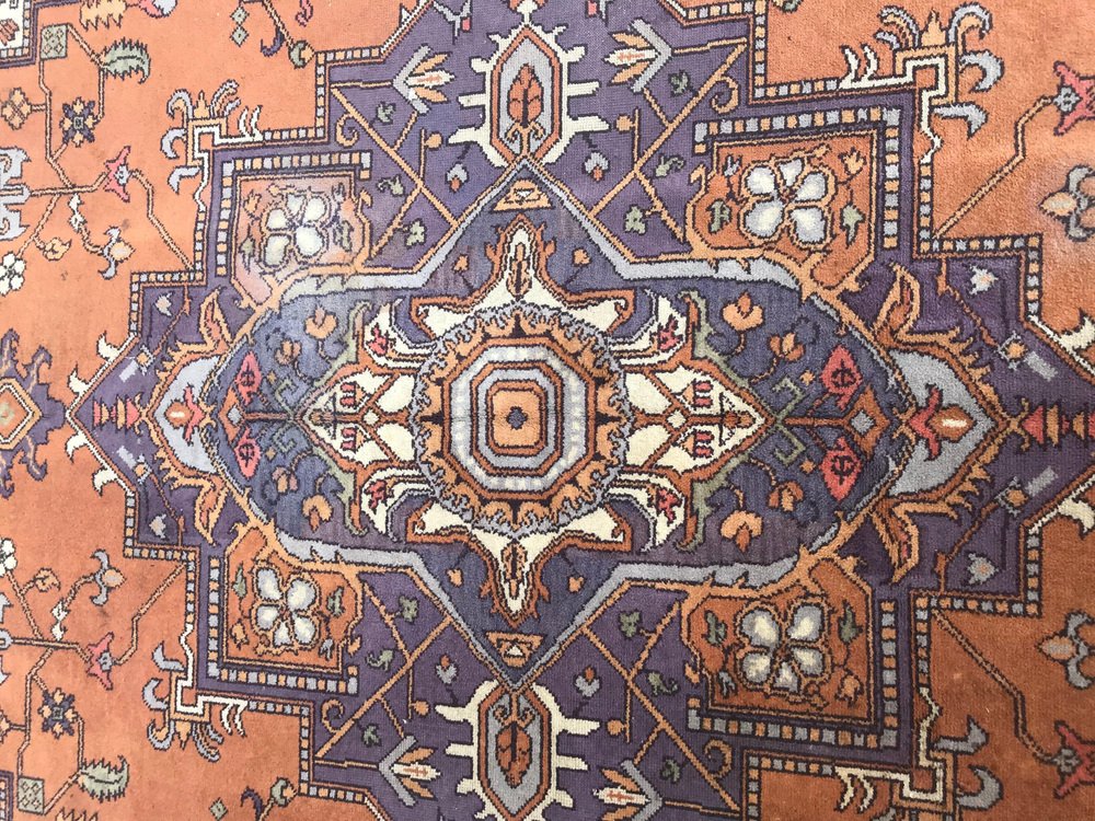 Large Vintage European Heriz Style Rug