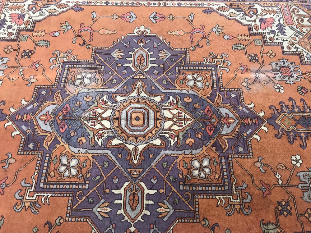 Large Vintage European Heriz Style Rug