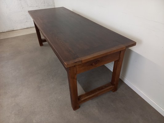 Large Vintage Farm Table, 1960s-TUK-2041364