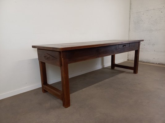 Large Vintage Farm Table, 1960s-TUK-2041364