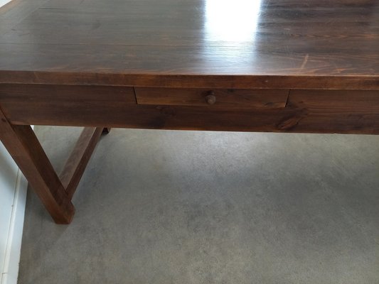 Large Vintage Farm Table, 1960s-TUK-2041364