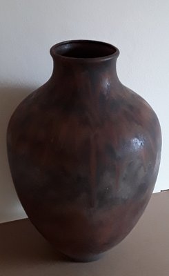 Large Vintage Fat Lava Ceramic Vase, 1970s-HOI-1344511