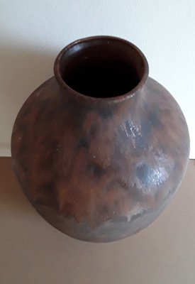 Large Vintage Fat Lava Ceramic Vase, 1970s-HOI-1344511