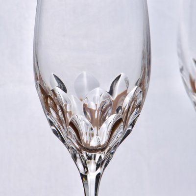 Large Vintage French Flutes in Royal Crystal, 1950s, Set of 6-SHG-2035696