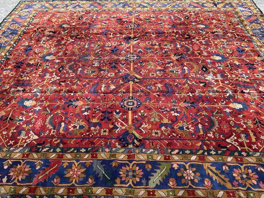 Large Vintage French Janus Rug-YMM-1062230