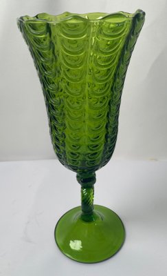 Large Vintage Handcrafted Murano Glass Chalice in the Style of Carlo Scarpa, 1950s-TKI-956056