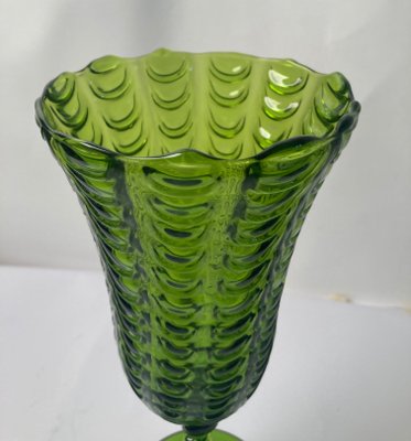 Large Vintage Handcrafted Murano Glass Chalice in the Style of Carlo Scarpa, 1950s-TKI-956056