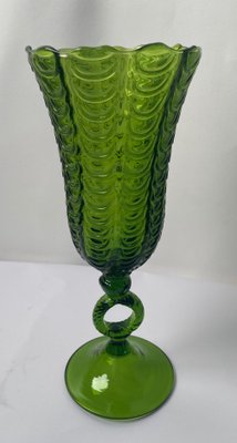 Large Vintage Handcrafted Murano Glass Chalice in the Style of Carlo Scarpa, 1950s-TKI-956056