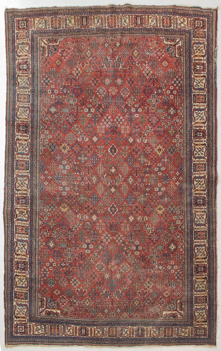 Large Vintage Handwoven Tabriz Rug