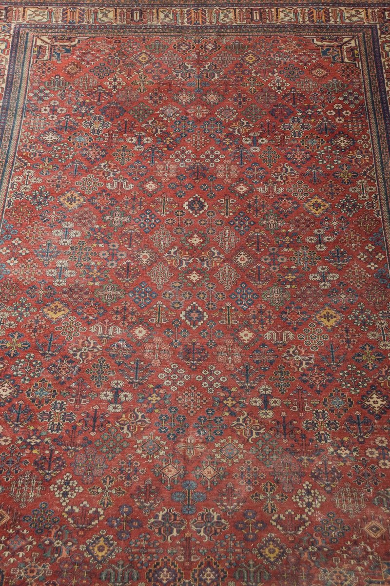 Large Vintage Handwoven Tabriz Rug