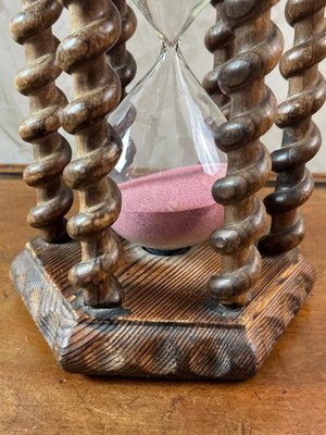 Large Vintage Hourglass in Oak-BFK-2016134