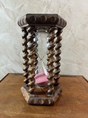 Large Vintage Hourglass in Oak-BFK-2016134