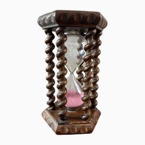 Large Vintage Hourglass in Oak-BFK-2016134