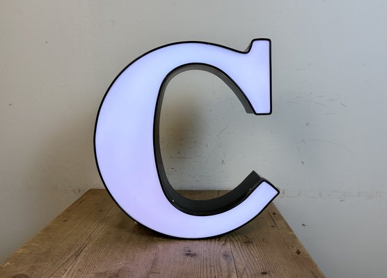 Large Vintage Illuminated Letter C, 1970s-CGF-1731833