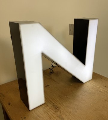 Large Vintage Illuminated Letter N, 1980s-CGF-1750030