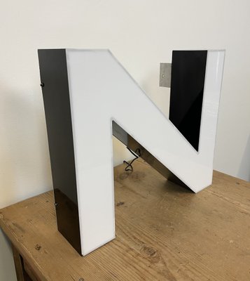 Large Vintage Illuminated Letter N, 1980s-CGF-1750030