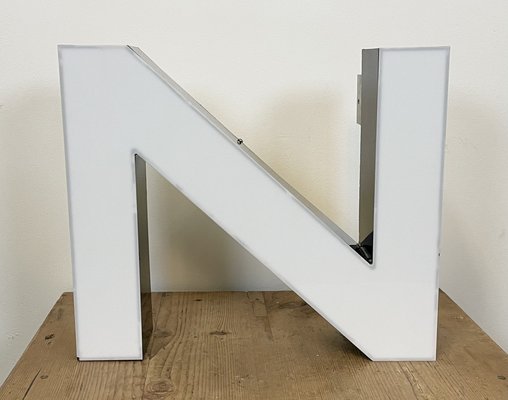 Large Vintage Illuminated Letter N, 1980s-CGF-1750030