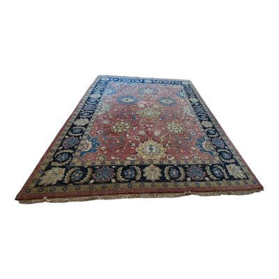 Large Vintage Indian Traditional Hand-Knotted Rug-TCS-1362304