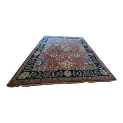 Large Vintage Indian Traditional Hand-Knotted Rug-TCS-1362304