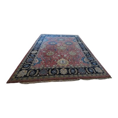 Large Vintage Indian Traditional Hand-Knotted Rug-TCS-1362304