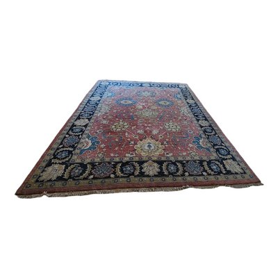 Large Vintage Indian Traditional Hand-Knotted Rug-TCS-1362304