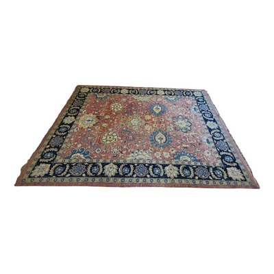 Large Vintage Indian Traditional Hand-Knotted Rug-TCS-1362304