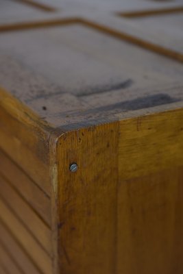 Large Vintage Industrial Oak File Cabinet with Multiple Drawers, 1930s-ZAA-1239105