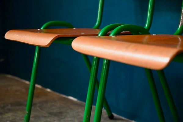 Large Vintage Industrial Stackable Chairs, Set of 30-AIU-2022944