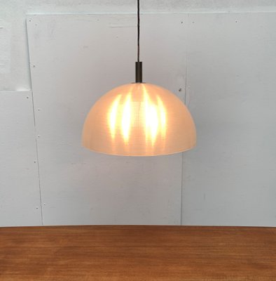 Large Vintage Italian Acrylic Dome Pendant, 1970s-UAH-1358152