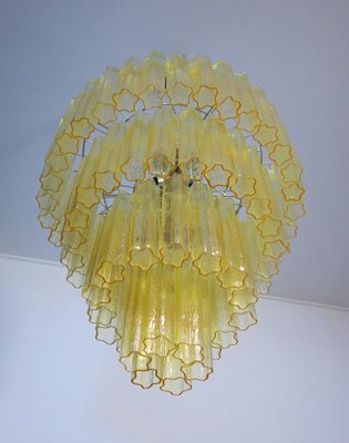 Large Vintage Italian Chrome and Murano Glass Chandelier, 1982-FHZ-640614