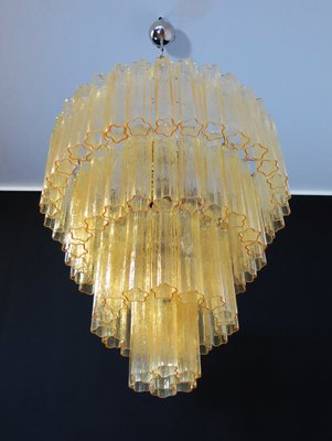 Large Vintage Italian Chrome and Murano Glass Chandelier, 1982-FHZ-640614