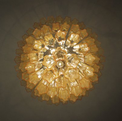 Large Vintage Italian Chrome and Murano Glass Chandelier, 1982-FHZ-640614