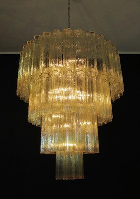 Large Vintage Italian Chrome and Murano Glass Chandelier, 1982-FHZ-640614