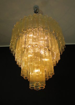 Large Vintage Italian Chrome and Murano Glass Chandelier, 1982-FHZ-640614