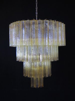 Large Vintage Italian Chrome and Murano Glass Chandelier, 1982-FHZ-640614