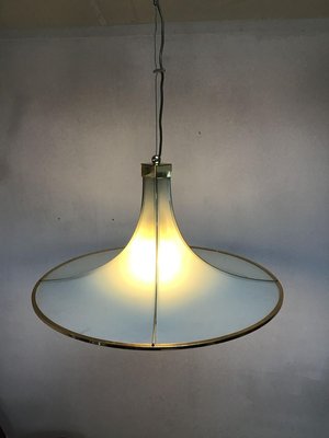 Large Vintage Italian Pendant Lamp in Murano Glass from Fontana Arte-SU-632310