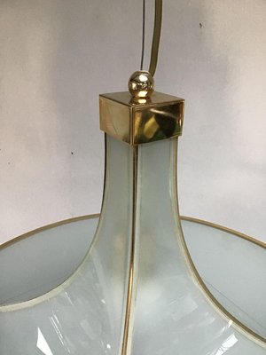 Large Vintage Italian Pendant Lamp in Murano Glass from Fontana Arte-SU-632310