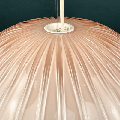 Large Vintage Italian Pink Murano Glass Chandelier, 1970s-WQC-1115020