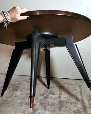 Large Vintage Italian Round Coffee Table, 1950-QRS-1779572