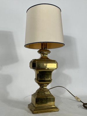 Large Vintage Italian Solid Brass Table Lamp, 1950s-OT-1279303