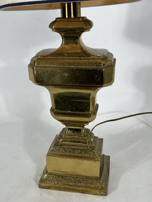 Large Vintage Italian Solid Brass Table Lamp, 1950s-OT-1279303