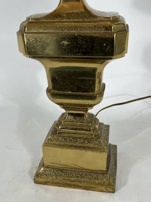 Large Vintage Italian Solid Brass Table Lamp, 1950s-OT-1279303