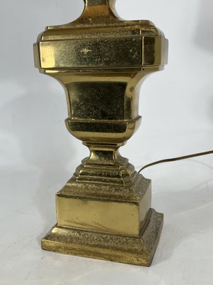 Large Vintage Italian Solid Brass Table Lamp, 1950s-OT-1279303