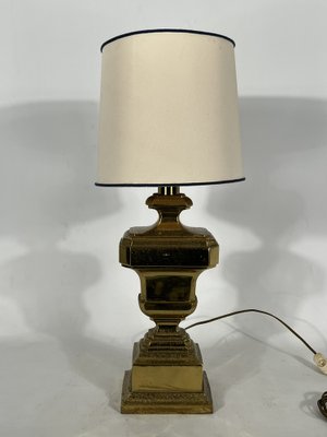 Large Vintage Italian Solid Brass Table Lamp, 1950s-OT-1279303