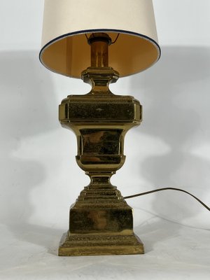 Large Vintage Italian Solid Brass Table Lamp, 1950s-OT-1279303