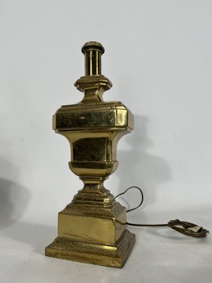 Large Vintage Italian Solid Brass Table Lamp, 1950s-OT-1279303