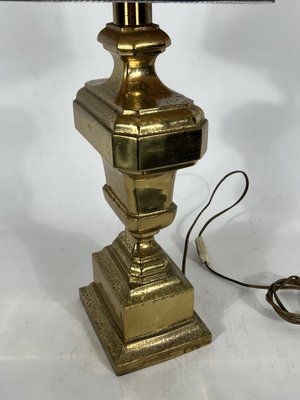 Large Vintage Italian Solid Brass Table Lamp, 1950s-OT-1279303